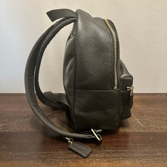 COACH Charlie Mini Backpack Pebble Leather Black F38263 - Picture 5 of 16